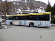 Electric bus in Saas-Fee