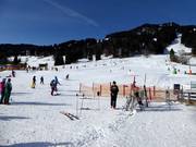 Easy practice area in the valley at the Dorf- and Hörnilift