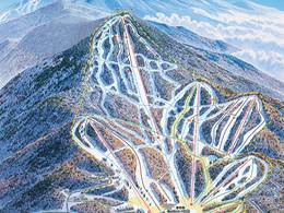 Trail map Pico Mountain