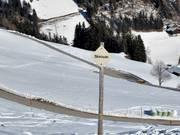 Ski route to Außervillgraten