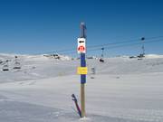 Slope signage in Hovden