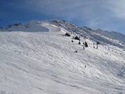 Powder slopes on the Sennigrat