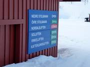 Information about the open lifts