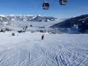 Slopes at the mid-station of the MK Maiskogelbahn