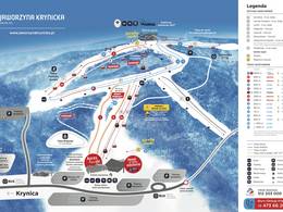Trail map Jaworzyna Krynicka