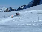 You can be towed across the glacier to La Grave by snowcat.