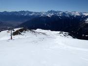 Watles slope at the upper four-seater chairlift