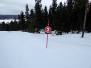 Slope marking in the Ounasvaara ski area