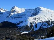 View of the extreme runs Delirium Dive