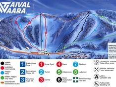 Trail map Taivalvaara