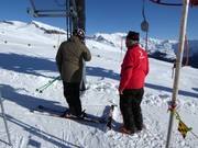 Friendly and attentive staff at the drag lift