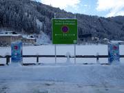 E-charging station at the Rosenalmbahn parking lot in Zell am Ziller