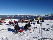 Deck chairs at the Seehütte