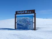 Slope map at Hafjelltoppen