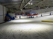 Beginner slope with a gentle slope at the rope lift