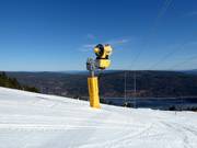 High-performance snow cannon in the Norefjell ski resort