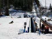 Conveyor belt and practice area in the valley
