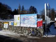 Information board at the valley station