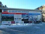 Orientation board at the valley station