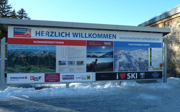 Naturparkregion Reutte: orientation within ski resorts – Orientation Hahnenkamm – Höfen/Reutte