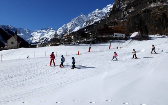 Highest base station in the Pflerschtal (Val di Fleres) – ski resort St. Anton in Pflersch – Innerpflersch
