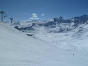 View from Aiguille Percée to the Grande Motte Glacier
