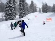 Practice area at the Caterpillar conveyor belt