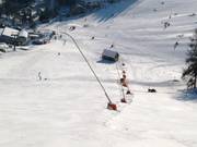 Snowmaking with lances at Fichtelberg