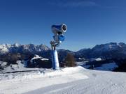 High-performance snow cannon in Fieberbrunn