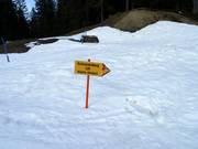 Slope signage in Balderschwang