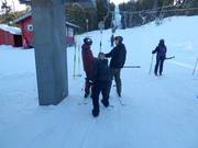 The staff will assist you when boarding.