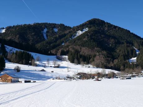 Ammergau Alps: size of the ski resorts – Size Steckenberg – Unterammergau
