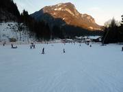 Easy slope at the practice rope lift