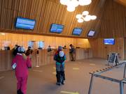 Well-maintained ticket area of the Nebelhornbahn