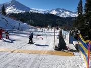 Beginner area at the mid-station