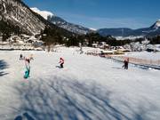 Practice area with conveyor belt