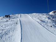Difficult slope Les Crêts (Grimentz)