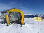 Conveyor belt Cima Zoncolan at the Monte Zoncolan mountain station