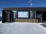 Information board at the Ganzer X-press mountain station