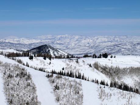 Wasatch Mountains: size of the ski resorts – Size Park City