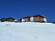 You can ski right up to the hotel.