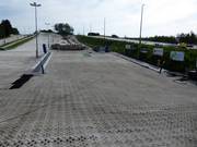 Practice slope with conveyor belts