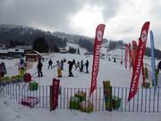Children's slope at the practice lifts in Czyrna