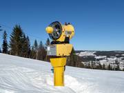 High-performance snow cannon in the Trysil ski resort