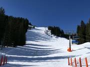 Slope and ski route at the Sunnegg chairlift