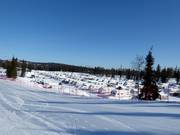 Winter camping directly at the Ruka ski resort