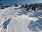 The jump on the Buchensteinwand