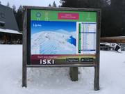 Information board at the mountain station