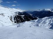 Slope at the Parlets chairlift