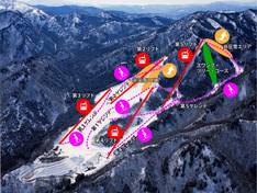 Trail map Hida Kawai